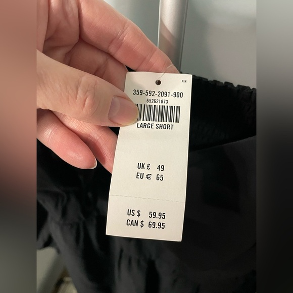 NWT Hollister Pintuck Chiffon Long‎ Sleeve Black Mini Dress size large - Picture 5 of 10